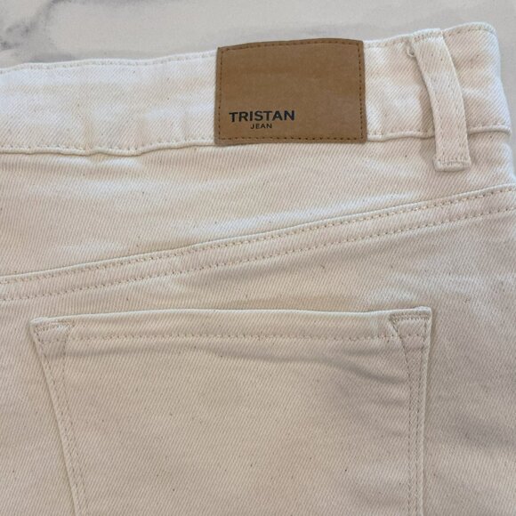 Tristan - Wide leg, 5-pocket, Jean/Denim, Beige, Hise Rise, Shorts, Size 16 - Picture 6 of 8